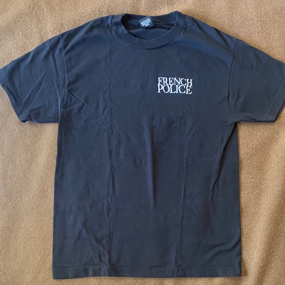 BLACK MEDIUM “FRENCH POLICE” BAND TSHIRT